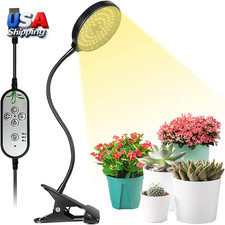 Grow Light 15W Sunlike Full Spectrum LED Plant Grow Lights with Timer Auto On/O