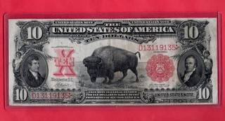 RARE 1901 $10.00 AKA " BISON" NOTE