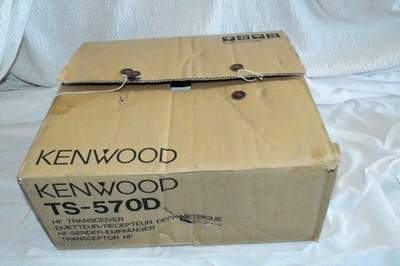 Kenwood TS-570D HF Amateur Radio Transceiver -NO POWER PLUG-Rare Excellent 517b3