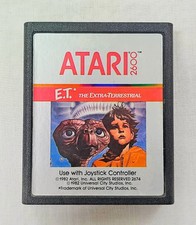 E.T. the Extra-Terrestrial by Atari for Atari 2600 on cartridge. Tested working.