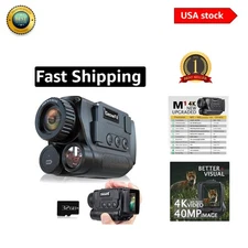 Compact 4K Night Vision Goggles - 850nm IR, 984FT Range for Hunting & Camping