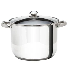 Ecolution Pure Intentions Stainless Steel Stock Pot with Lid, 8 Quart, Polished