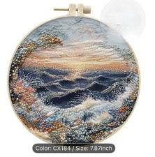 Ocean Themed Embroidery Kit for Adults, Everything Includrd