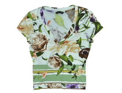 ROBERTO CAVALLI Damenbluse aus Blumen 38