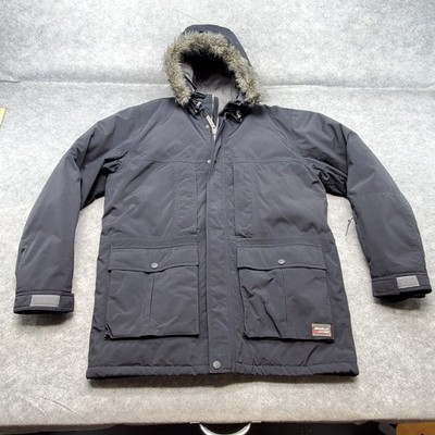 Eddie Bauer Jacket Men's Size L Black WeatherEdge Goose Down