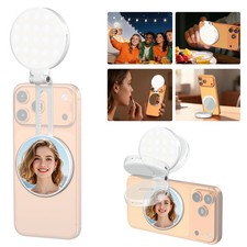 3-in-1 Magnetic Mirror Selfie Light   360  LED Ring Light with MagSafe, Mirror