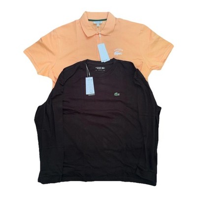 Lacoste Graphics Polo Shirt & Long Sleeve Shirt Mens 4XL Brand New Lot Of 2