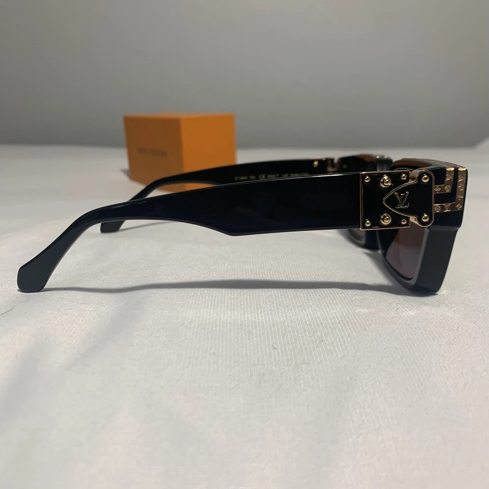 Louis Vuitton Sunglasses Z1165W Millionaire Black and Gold (Pre-Owned) - Image 4 of 4