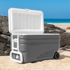 FORZA IceGuard Wheeled Cooler Box | Portable Ice Chest with Handle & Wheels