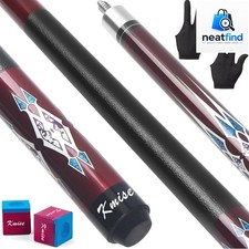 Set of - 58" Pool Cue Stick, Canadian Maple Professional Billiards Pool Cue, ...