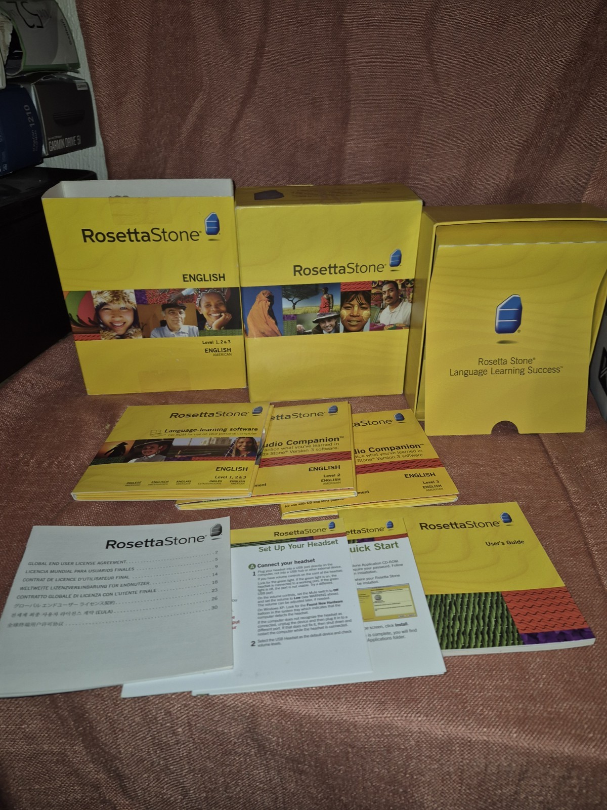 Rosetta Stone English American Level 1 2&3- No Headset 