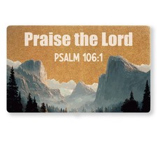 Christian Door Mat Outdoor, 30 17  Faux Coir Non-Slip Welcome Mat with Bible ...