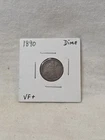 1890 -P- SEATED LIBERTY SILVER DIME- NR AUCTION