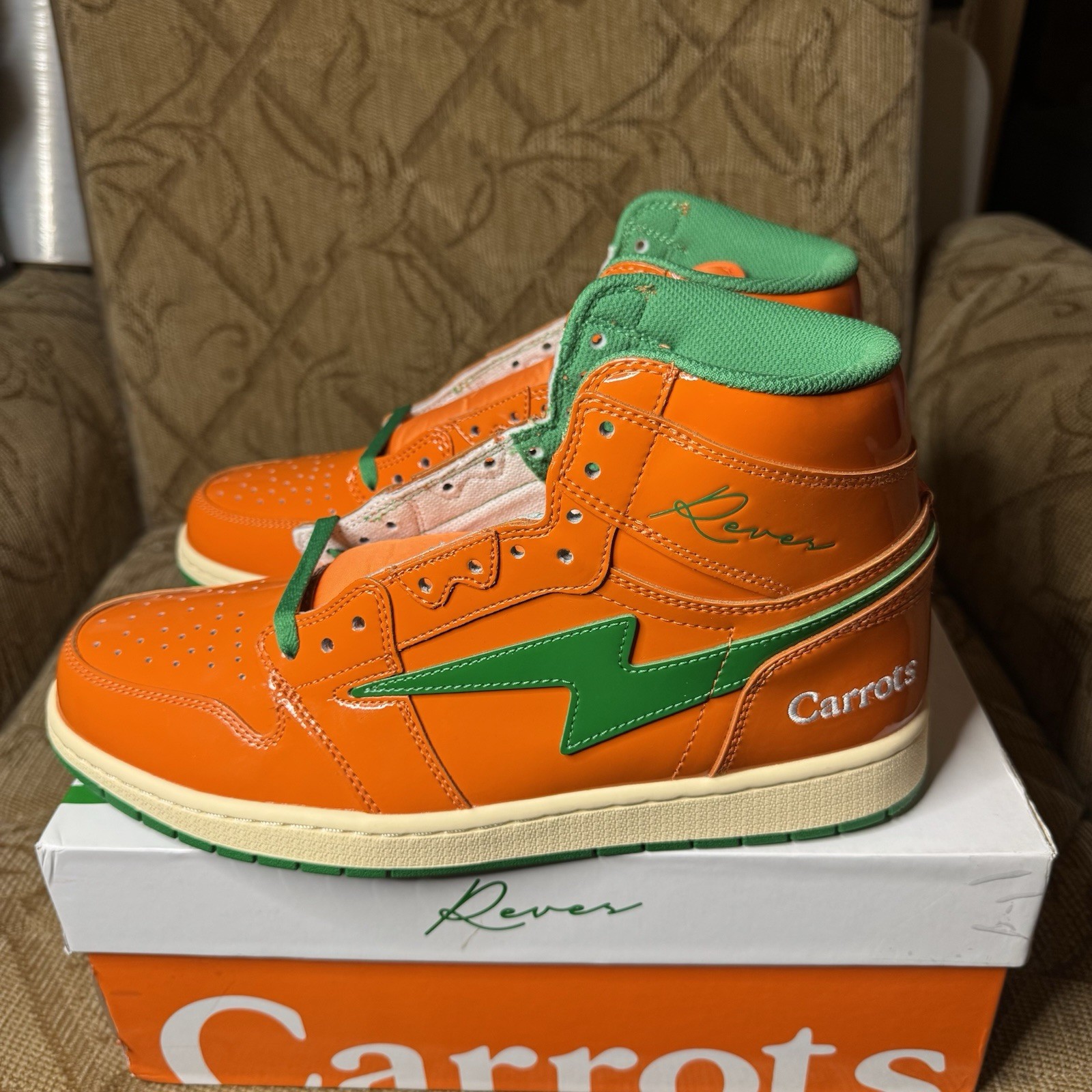 Kool Kiy 85 High Anwar Carrots limited release REVES Men’s 11.5 New Damaged Box
