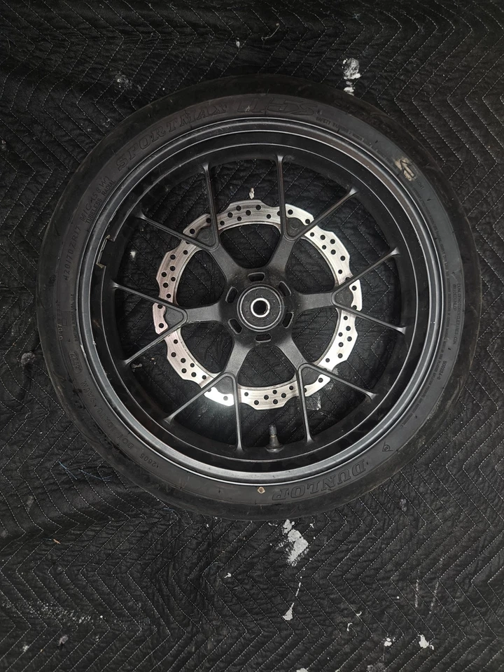 Honda CBR500R 2017 18 19 rueda delantera llanta rotor recto verdadero bueno Foto 2 de 3