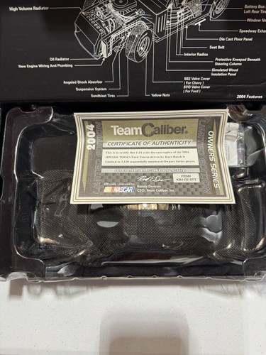 Kurt Busch #97 IRWIN TOOLS 2004 Team Caliber Owners Series 1/24 Nascar Diecast - Picture 13 of 14
