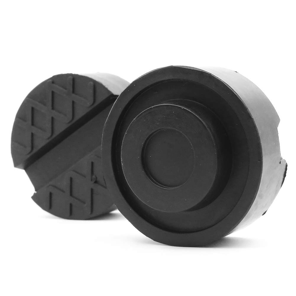 Dawa Jack Rubber Pad,2 Pack Pads Universal Slotted Frame Black