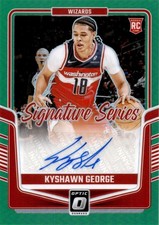 2024 Optic Kyshawn George Signature Series Green /49 Washington Wizards