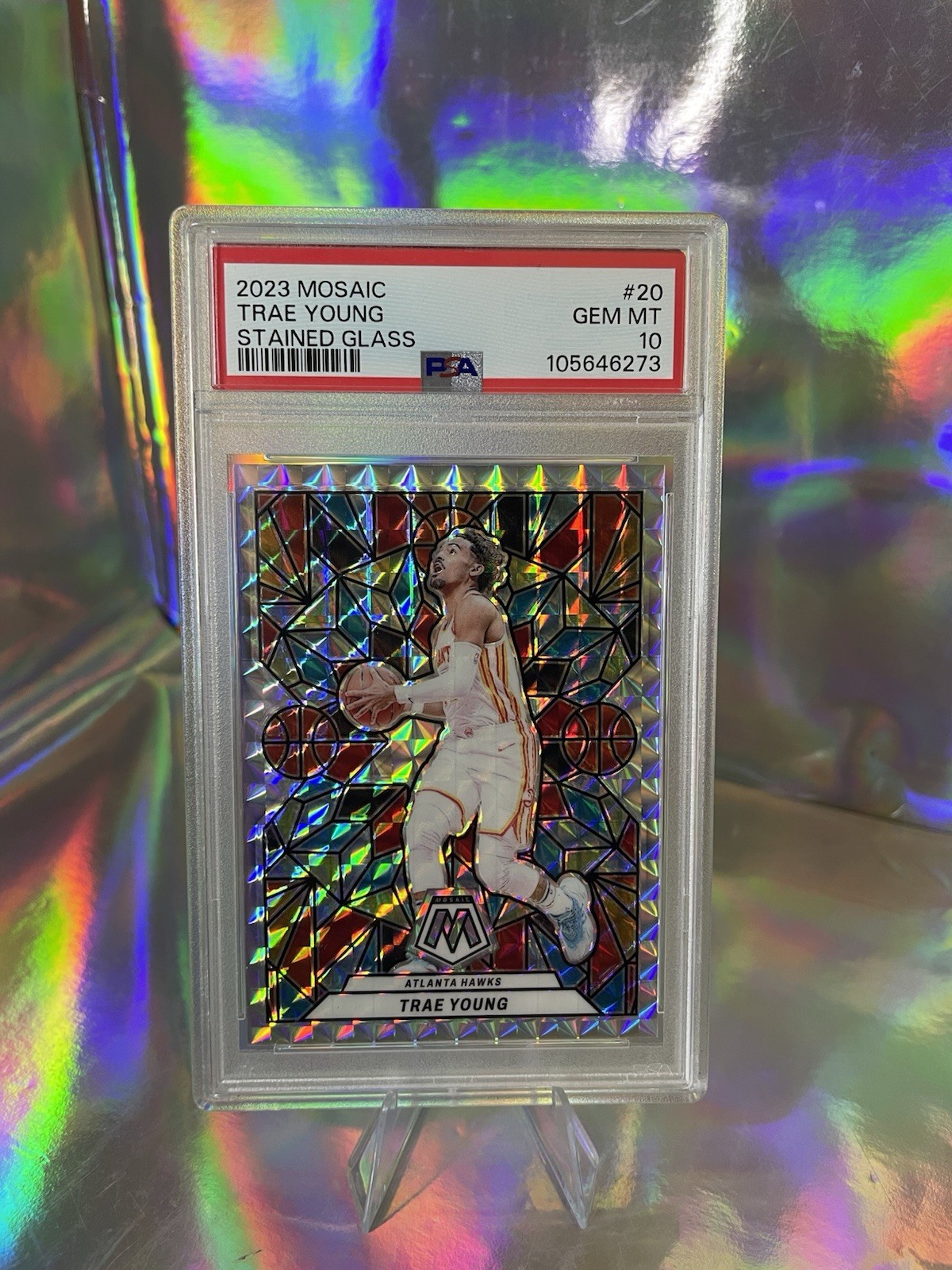 2023 Panini Mosaic - Stained Glass Trae Young #20