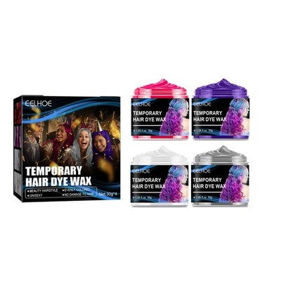 Halloween Party Hair Color Wax Kit Temporary Easy to Apply Wash Off Styling