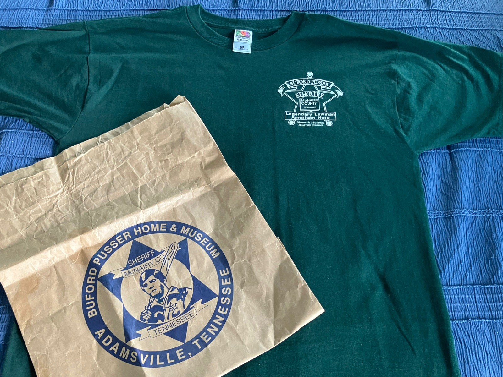 BUFORD PUSSER Home & Museum Official XL T-Shirt VINTAGE New w/ Orig. Store Bag