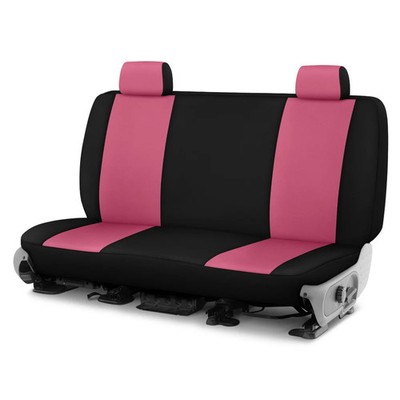 For Chevy C15 82-88 Neosupreme 1st Row Pink w Black Custom Seat Covers