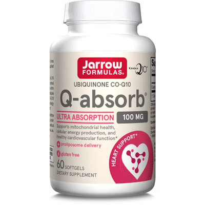 JARROW FORMULAS, Q-ABSORB 100mg Ubiquinone CO-Q10 60 Weichkapseln SUPER PREIS