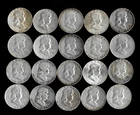 Franklin Half Dollar Roll (20 Coins)  90% Silver (1948-63) Lot A28