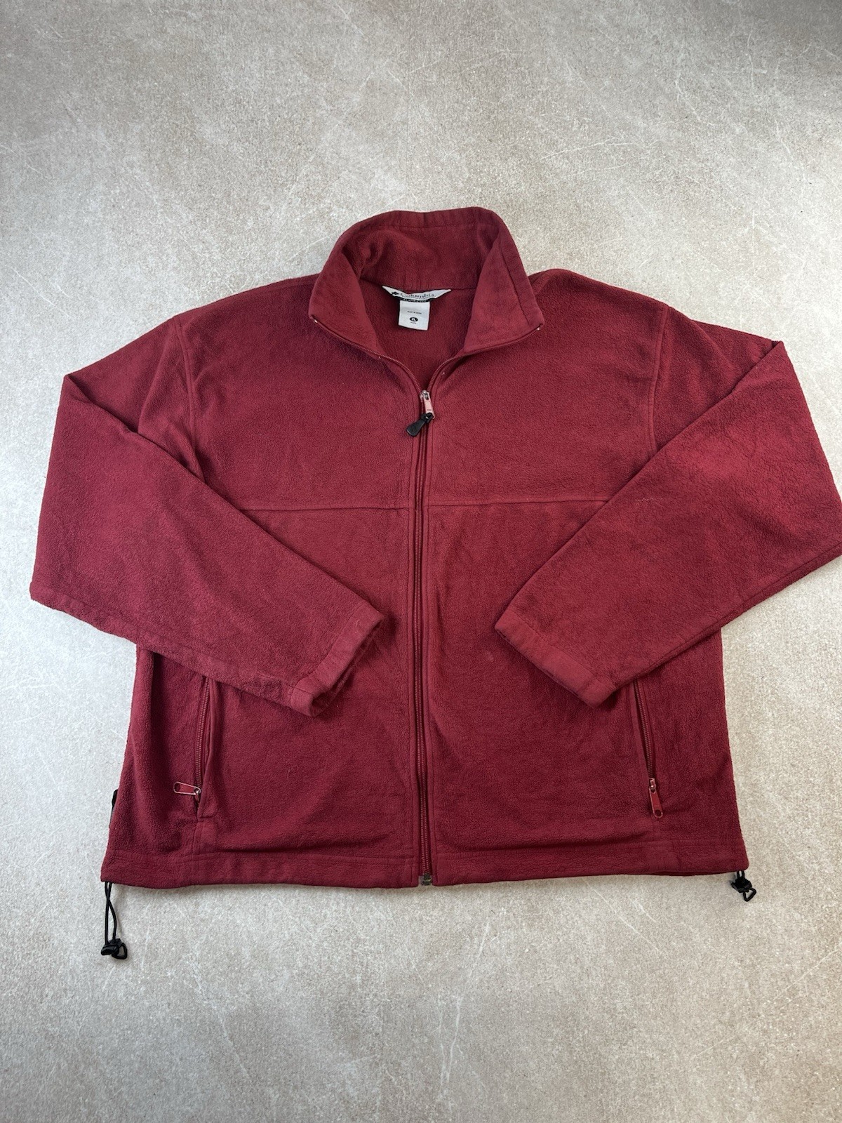 Chaqueta polar Columbia Steens Mountain 2.0 para hombre cremallera completa roja talla XL exterior