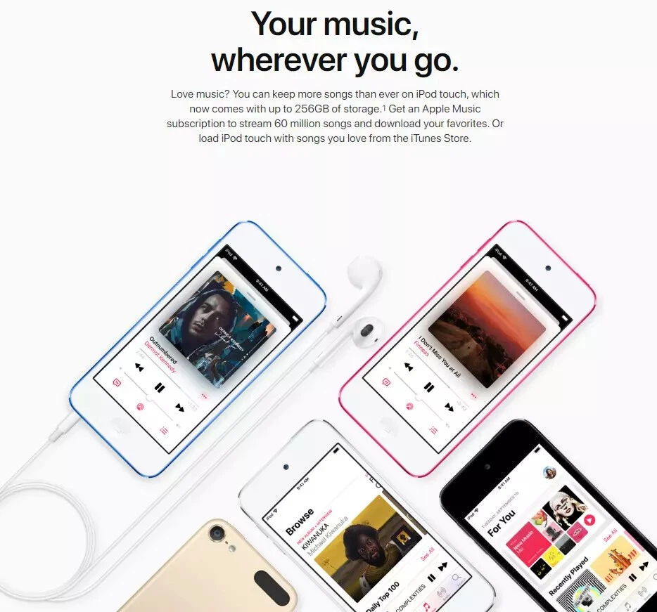 Apple iPod Touch 6th 7th Generation 128GB 256GB - New Sealed - All Colors! - Image 4 of 4