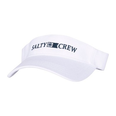 SALTY CREW DEEP SEA VISOR HAT WHITE