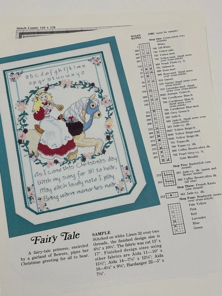 Fairy Tale Counted Cross Stitch Pattern Pages from Book - Image 3 of 3