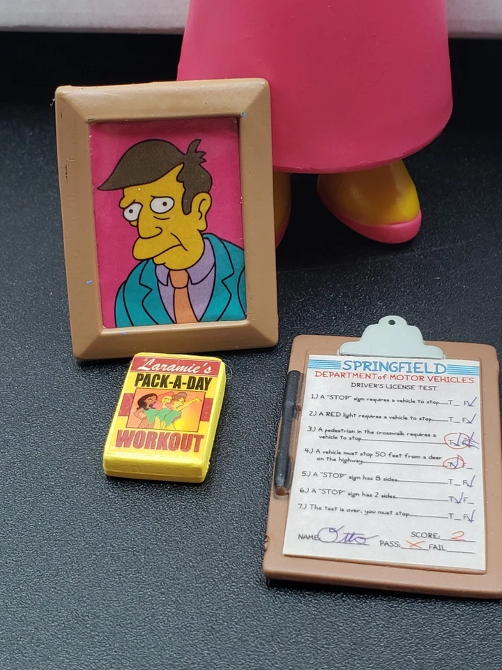 Playmates 2001 Series 3/4 The Simpsons WOS Lote de 2 Soltos com Acessórios Completos - Imagem 4 de 4