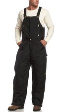 Carhartt Men Yukon Arctic Quilt Lined Overalls Bib Black 38x30 350 Dbl Knee