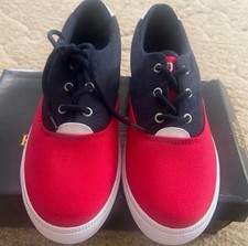 Never Worn Boys Polo Ralph Lauren Canvas Sneakers Size 6y