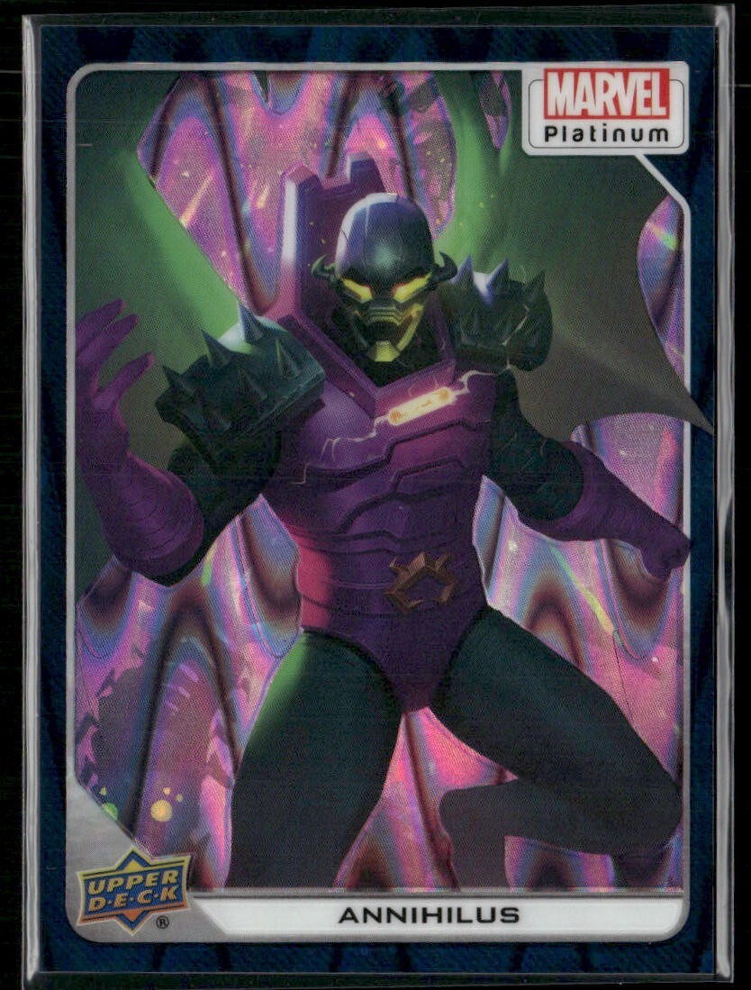 2023 Upper Deck Marvel Platinum Teal Wave /799 #77 - Annihilus