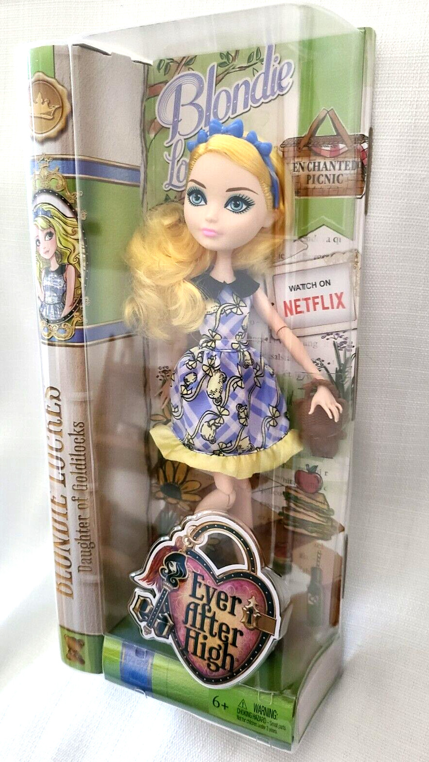 EVER AFTER HIGH * BLONDIE LOCKES DOLL * 2014 MATTEL #CLD86 RETIRED