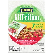 Planters NUTrition Heart Healthy Nut Mix 7.5oz Bags, Pack of 7