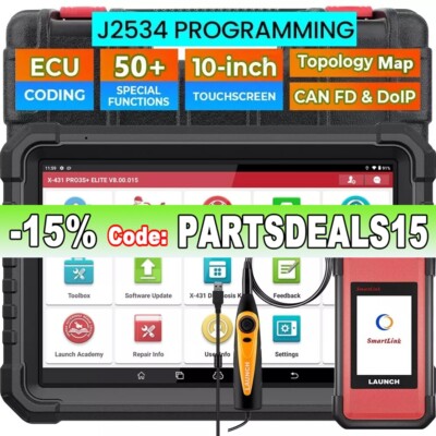 LAUNCH X431 PRO3S+ ELITE PRO5 Car Diagnostic Scanner J2534 Program Coding Tool