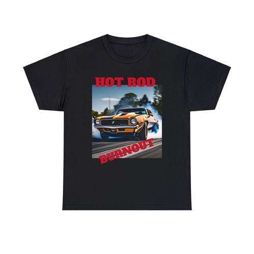 70's Hot Rod burnout Unisex Heavy Cotton Tee - Picture 5 of 8