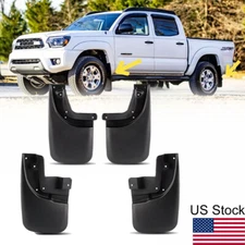 For 2005-2015 Toyota Tacoma Front & Rear Splash Guards Mud Flaps w/Fender Flares