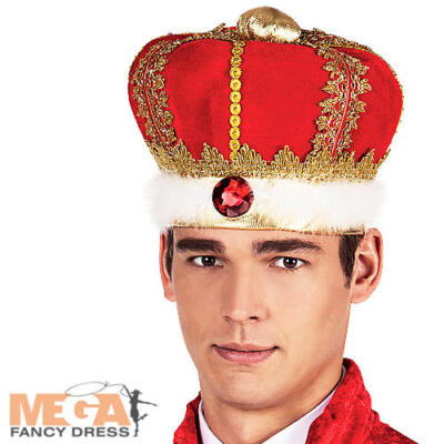 Medieval Duke Beanie Royal King Crown Mens Fancy Dress British