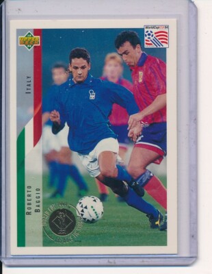 ROBERTO BAGGIO 1994 UPPER DECK WORLD CUP HEROES ALL STARS SET #34