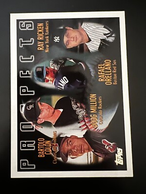 1996 Topps - Prospects #428 Bartolo Colon, Doug Million, Ray Ricken (RC)