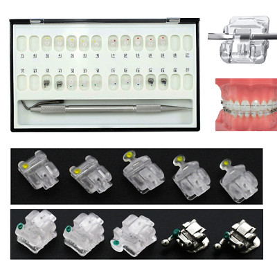Ormco Damon Clear Orthodontic Self-Ligating Brackets Braces Roth MBT.022 345H