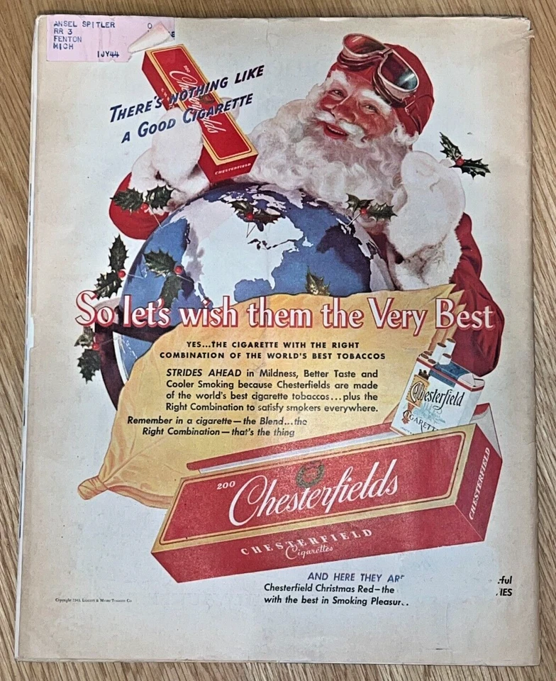 1943 DECEMBER 18 COLLIER'S - J.C. DAMRON COVER - NAVY, WWII, CHRISTMAS, FOOTBALL - Image 2 of 4