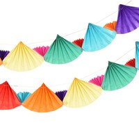FäCher-Girlande Girlande Papier 4 M Double Fan Von Papstar