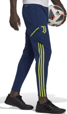 Adidas Juventus Torino Caldo Up Pantaloni Della Tuta Blu Giallo Taglia XXXL 3XL