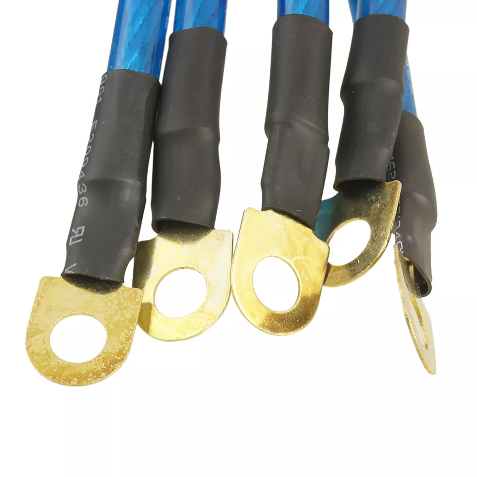 Kit de cables de conexión a tierra universal para automóvil azul 5 en 1 Foto 4 de 4