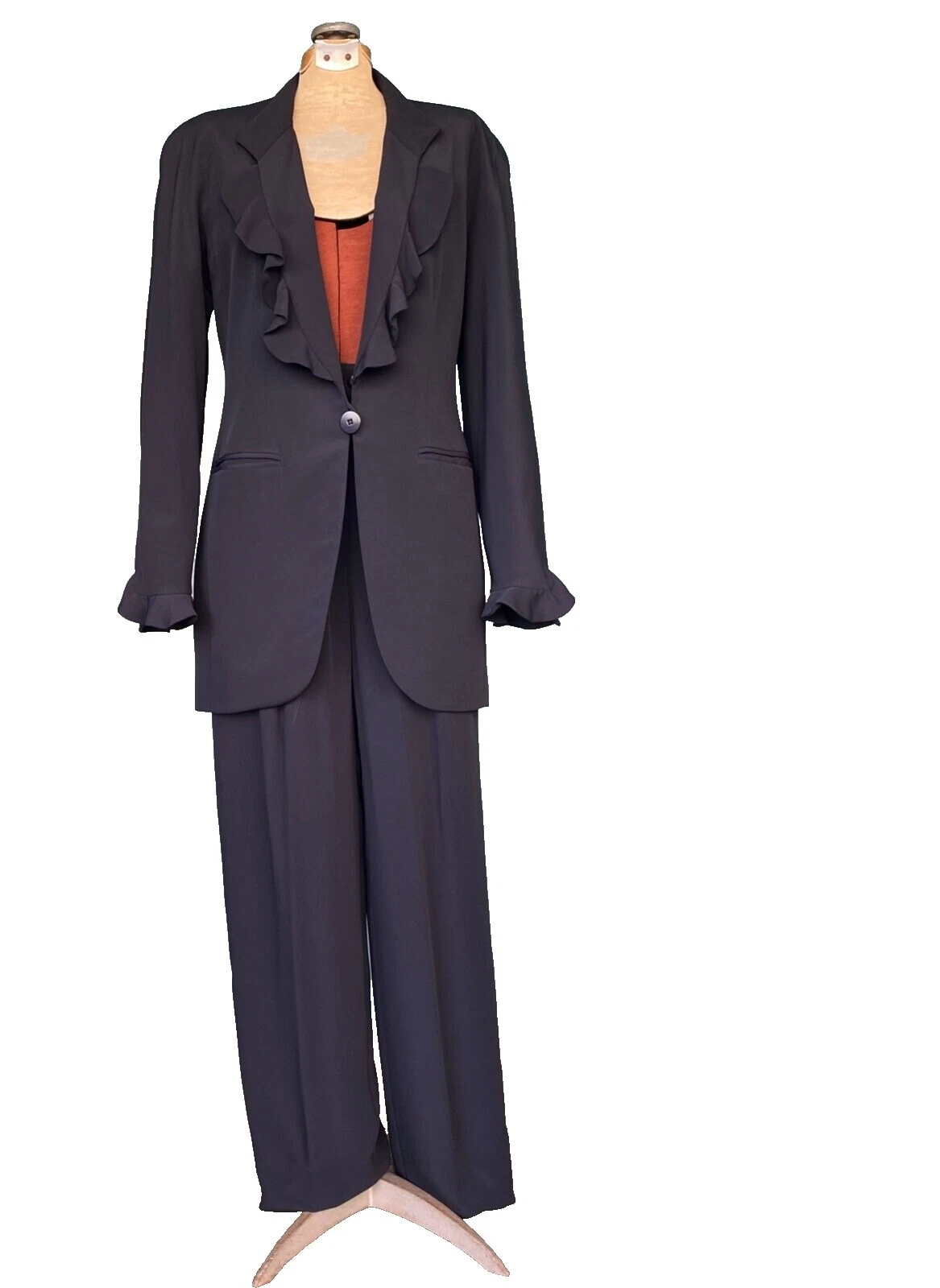 Черные костюмы и костюмы из шелковой смеси Giorgio Armani для женщин раздельные